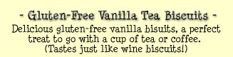 Gluten-free Vanilla Tea Biscuits